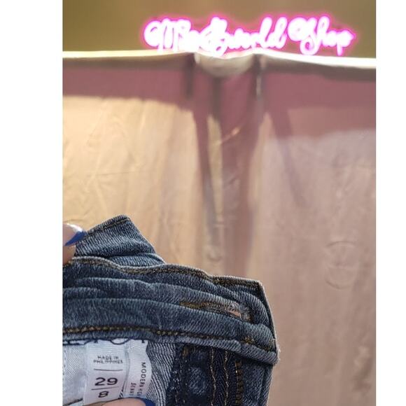 Ann Taylor Loft Modern High Waist Skinny Ankle Blue Jeans Size 8/29 - Picture 4 of 5